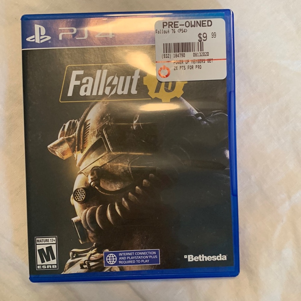 PS4. Fallout 76. Used. No scratches.